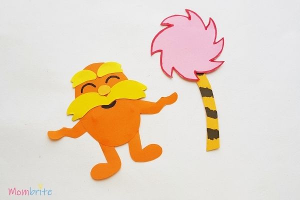 The Lorax Paper Craft Lorax Face and Tree