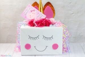 Easy DIY Unicorn Valentine Card Box [Free Template] | Mombrite