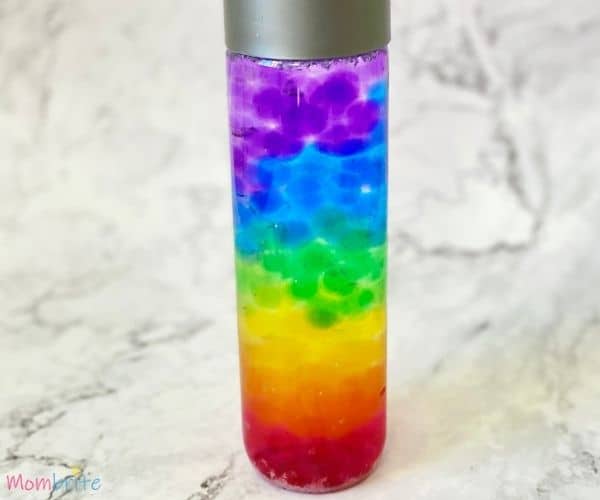 Water Bead Rainbow Sensory Bottle Add Water