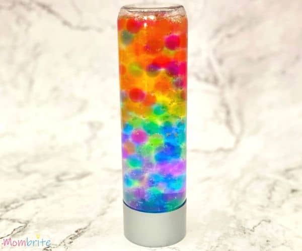 Water Bead Rainbow Sensory Bottle Shake