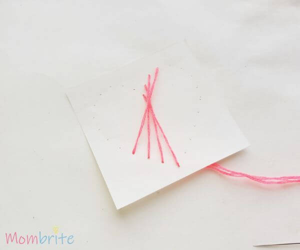 Heart String Art Craft