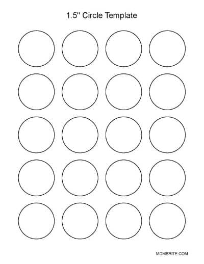 Free Printable Circle Templates - Large and Small Circle Stencils