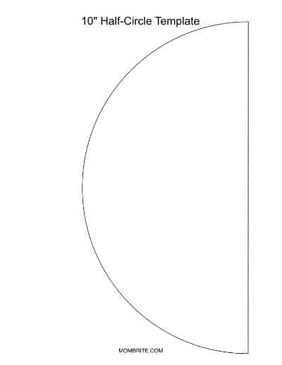 10 Inch Half-Circle Template