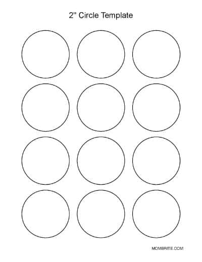 2 Inch Circle Template