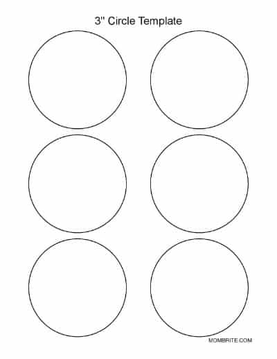 3 Inch Circle Template