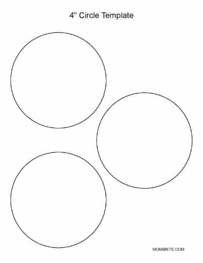 4 Inch Circle Template