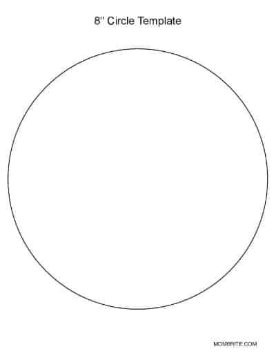 8 Inch Circle Template