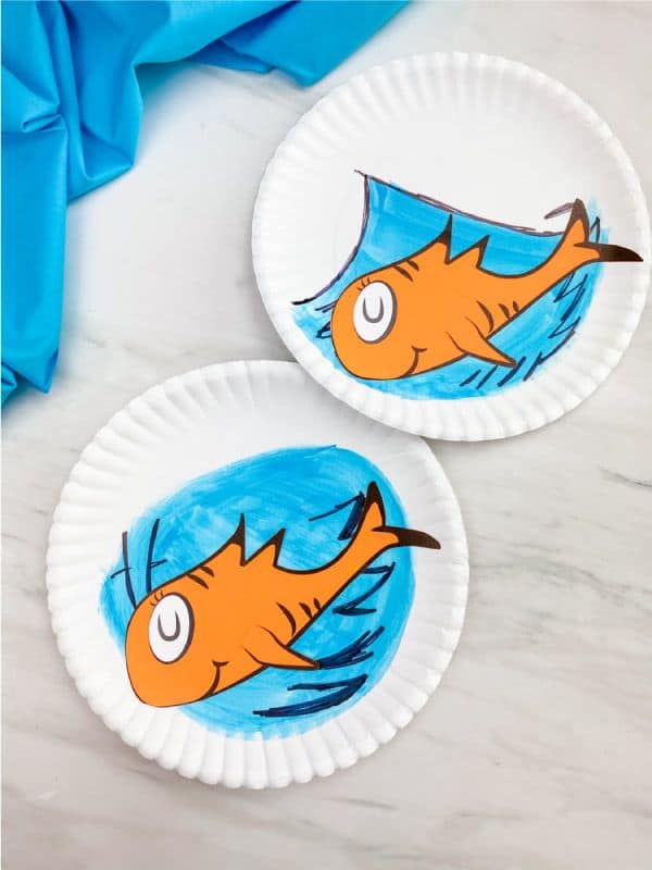 Dr. Seuss Paper Plate Fish Craft 