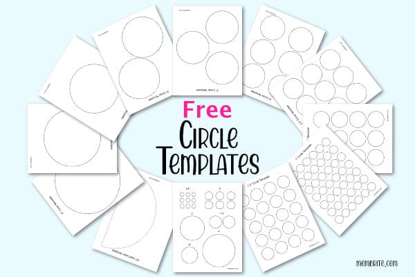 multiple circle coloring pages