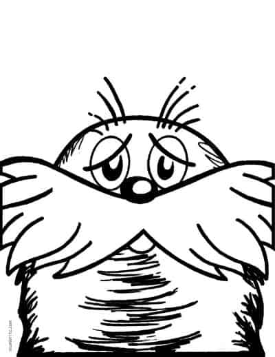 Dr. Seuss Coloring Page Lorax