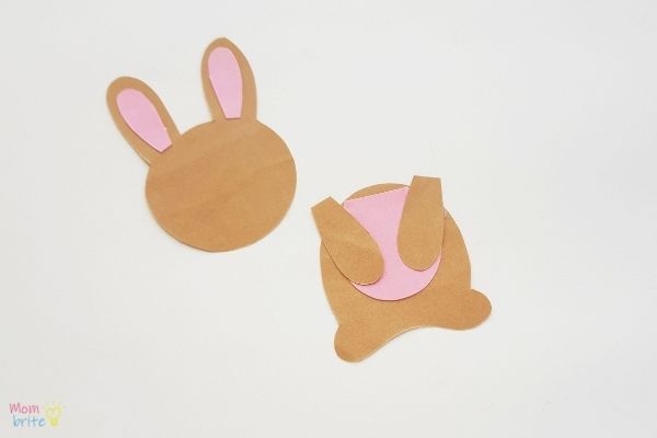 Easter Bunny Bookmark Craft Glue Arms