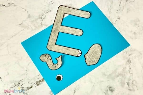 Letter E Craft Elephant Template Patterns
