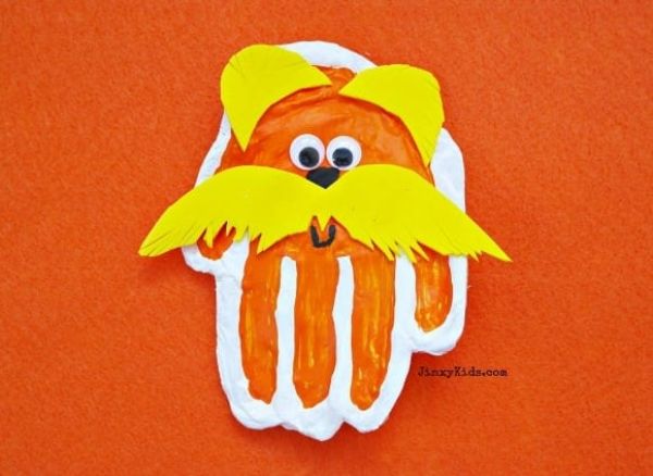 Lorax Handprint Craft