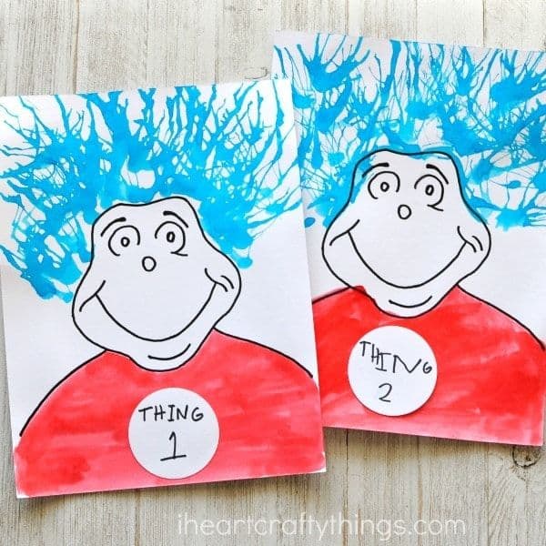 Thing 1 and Thing 2 Painting 