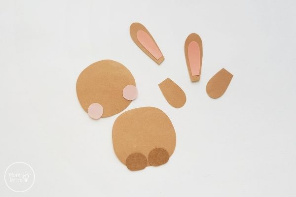 Easter Bunny Egg Holder Craft Glue Ear Cheeks Feet