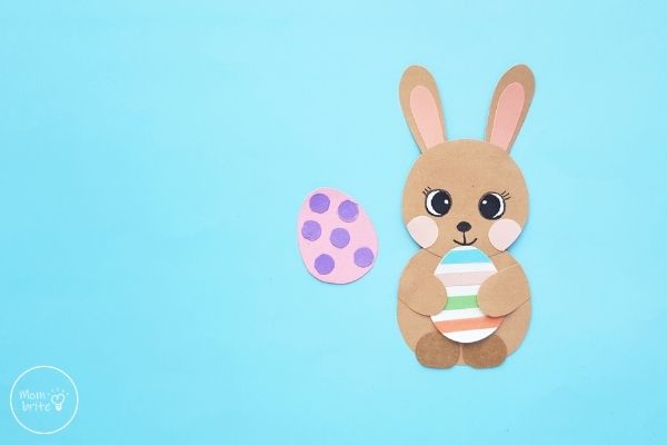 Easter Bunny Holding Egg Craft