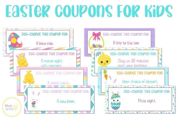 Easter Coupons for Kids