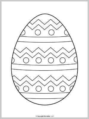 Easter Egg Coloring Page (1)