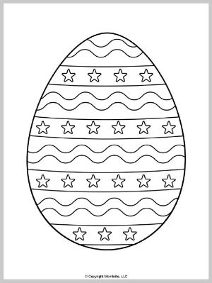 Easter Egg Coloring Page (3)