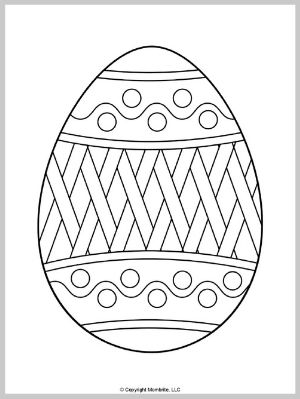 Easter Egg Coloring Page