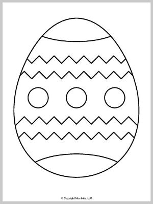 Large Easter Egg Template