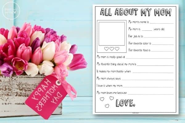 Mother's Day Questionnaire Printable