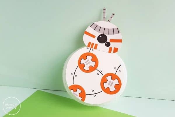 Paper Plate BB-8 Craft