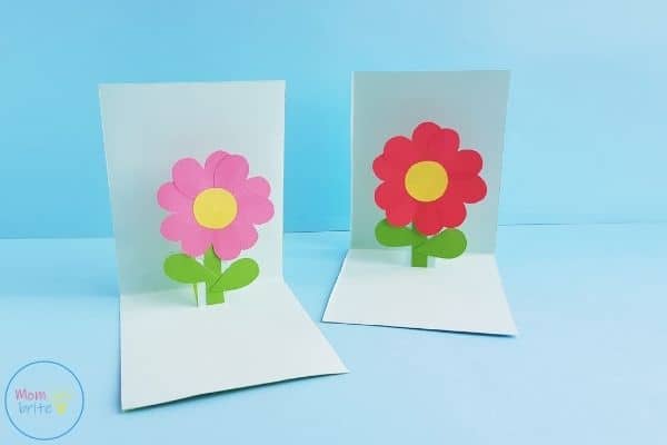 Diy Mother'S Day Heart Flower Pop-Up Card [Free Template] | Mombrite