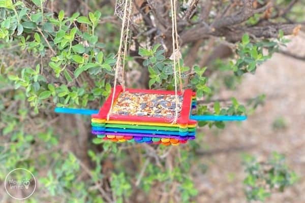 Popsicle Stick Bird Feeder