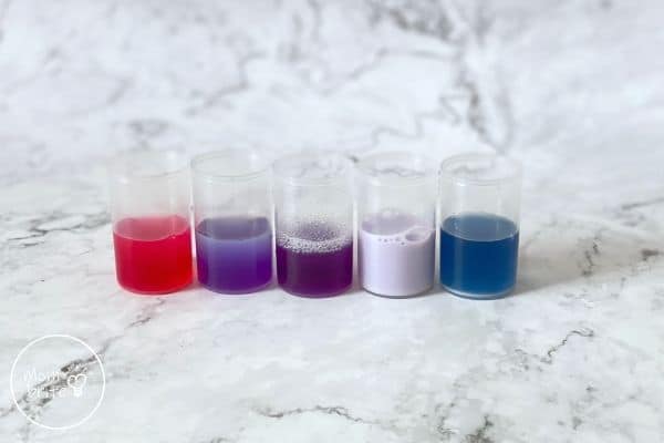 Red Cabbage Juice pH Indicator Color Change