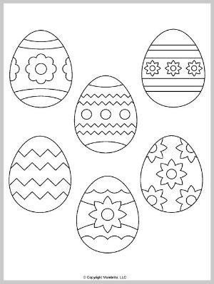 Small Easter Egg Template