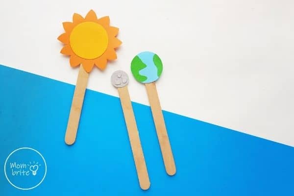 Sun Earth Moon Paper Craft