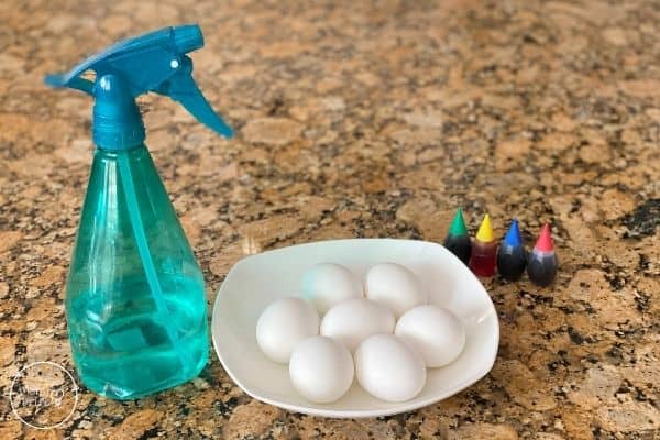 Tie-Dye Easter Eggs Materials