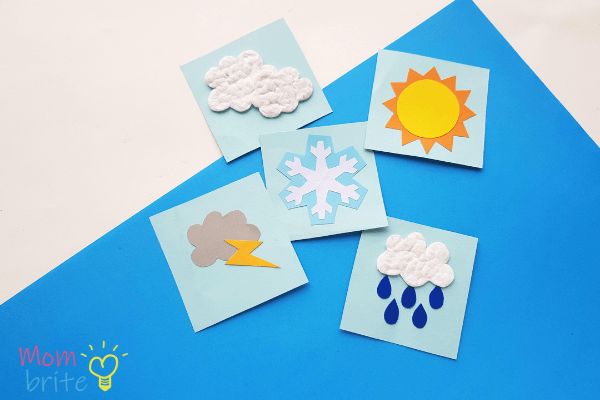 weather card activity for kids 