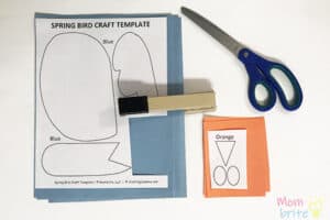 Easy Paper Bird Craft for Kids (Free Template) | Mombrite