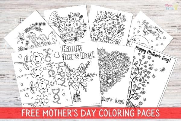 Free Mother's Day Coloring Sheets