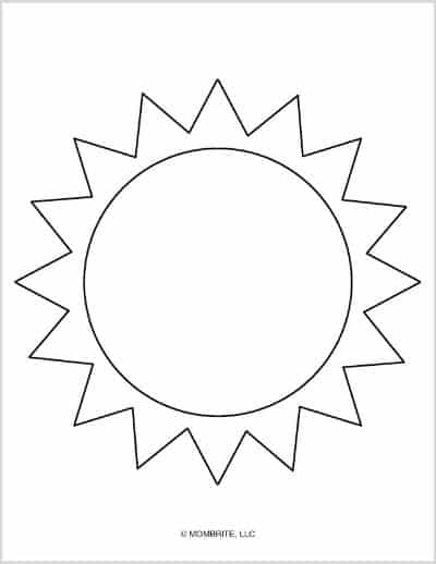 Large Sun Template