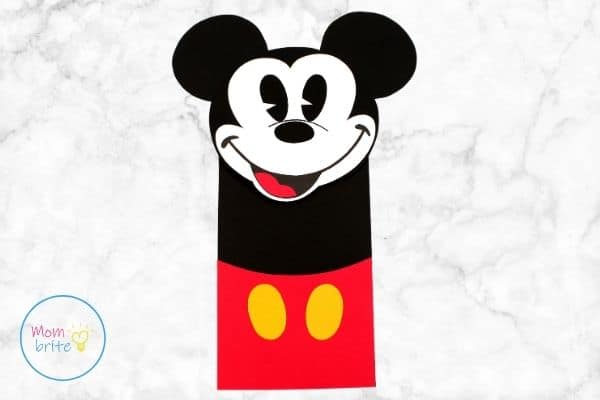 Mickey Mouse Paper Bag Puppet