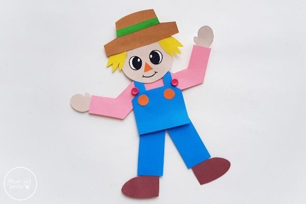 Paper Scarecrow Finished Craft