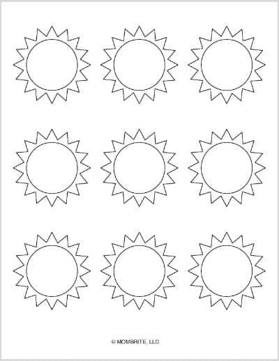 Free Printable Sun Templates And Coloring Pages Mombrite