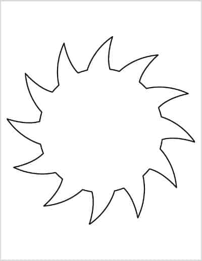 Sun Template Saw Sun Ray