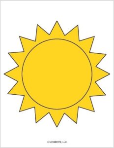 Free Printable Sun Templates and Coloring Pages Mombrite Free Printable Sun Templates and Coloring Pages Mombrite