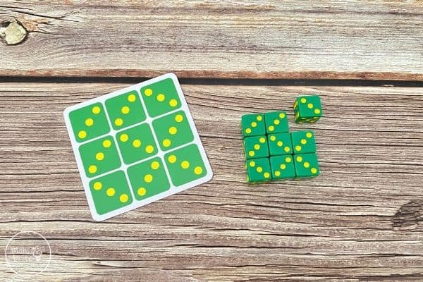 Tenzi Dice Game Puzzle Card