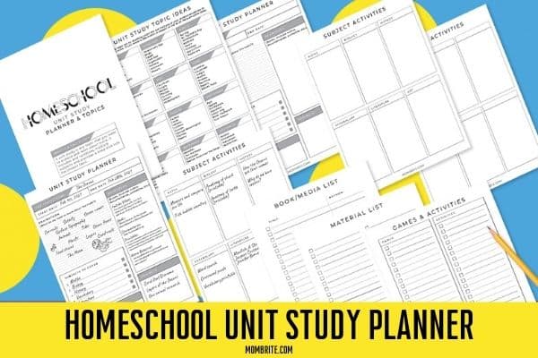 Unit Study Planner Printable