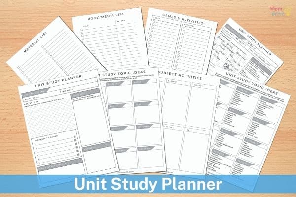 Unit Study Planner