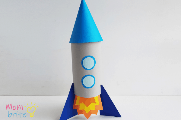 rocket made out of toilet paper roll