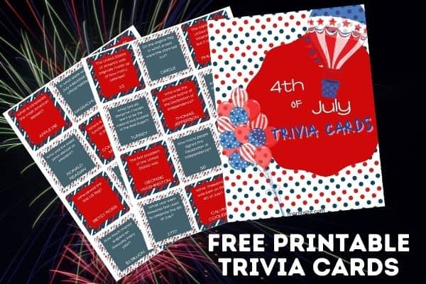 4th of July Trivia Cards Product Image