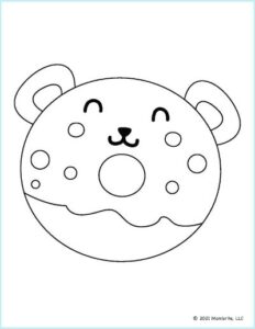11 Free Printable Donut Coloring Pages | Mombrite