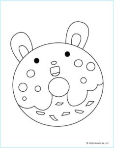 11 Free Printable Donut Coloring Pages | Mombrite