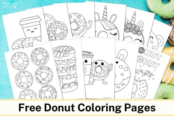 11 Free Printable Donut Coloring Pages Free Donut Coloring Pages